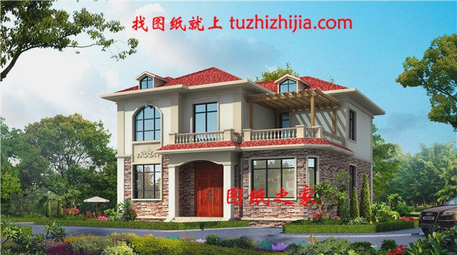 3款農(nóng)村二層小樓設(shè)計圖，誰看誰說好，造價13萬元左右