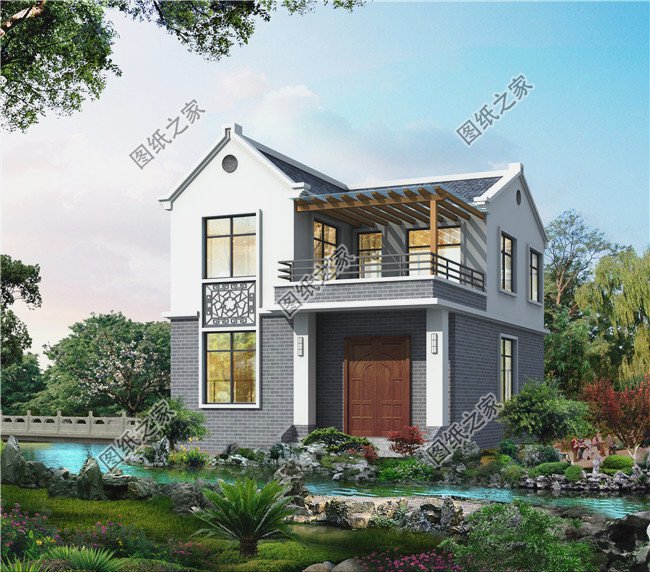 3款農(nóng)村二層小樓設(shè)計圖，誰看誰說好，造價13萬元左右