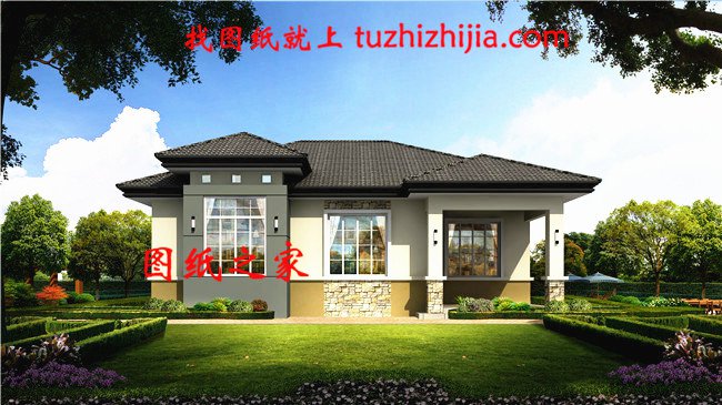 五套鄉(xiāng)下建房一層戶型圖，蓋好驚艷全村