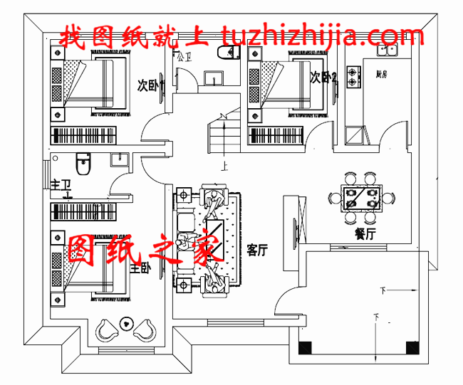 五套鄉(xiāng)下建房一層戶型圖，蓋好驚艷全村