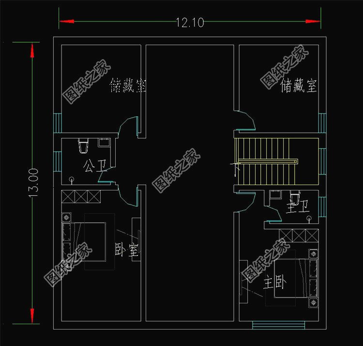 五套鄉(xiāng)下建房一層戶型圖，蓋好驚艷全村