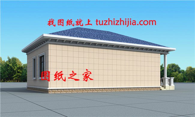 4款120平米左右農(nóng)村小平房圖，造價10萬左右，鄰居紛紛效仿