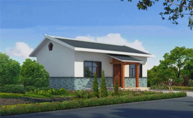 4款120平米左右農(nóng)村小平房圖，造價10萬左右，鄰居紛紛效仿