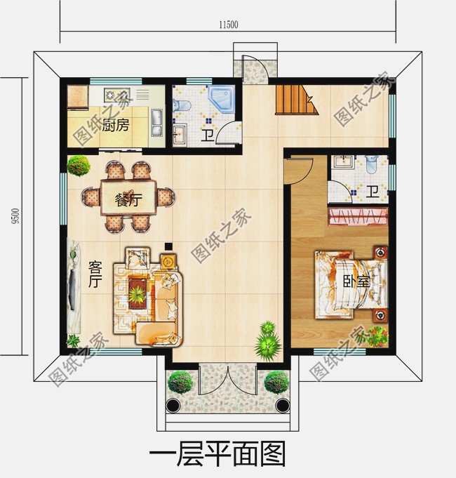 4款農(nóng)村二層樓設(shè)計(jì)圖，簡(jiǎn)單大氣，造價(jià)25萬左右