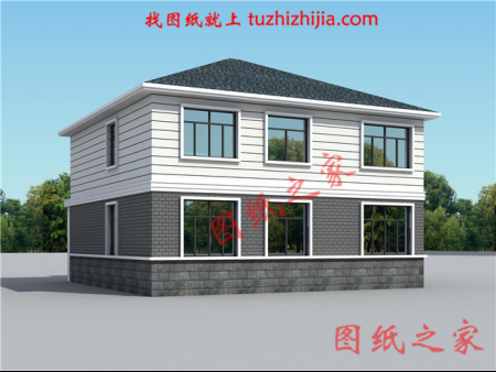 新中式農(nóng)村自建二層別墅設計圖紙，這樣建的房子老人孩子都喜歡