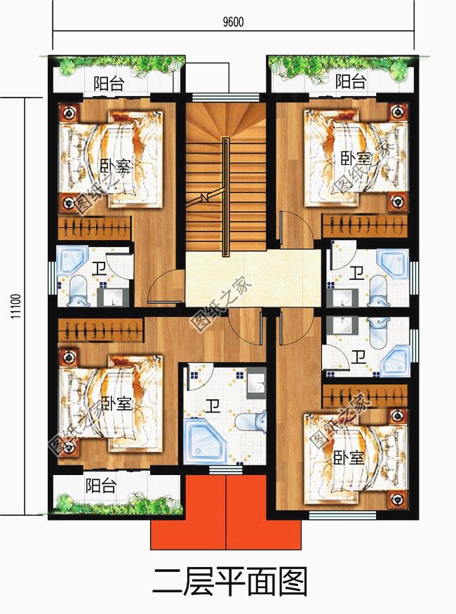 農(nóng)村二層樓簡(jiǎn)單大氣圖紙，讓城里人羨慕吧