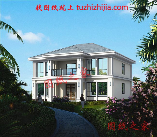 農(nóng)村二層樓簡(jiǎn)單大氣圖紙，讓城里人羨慕吧