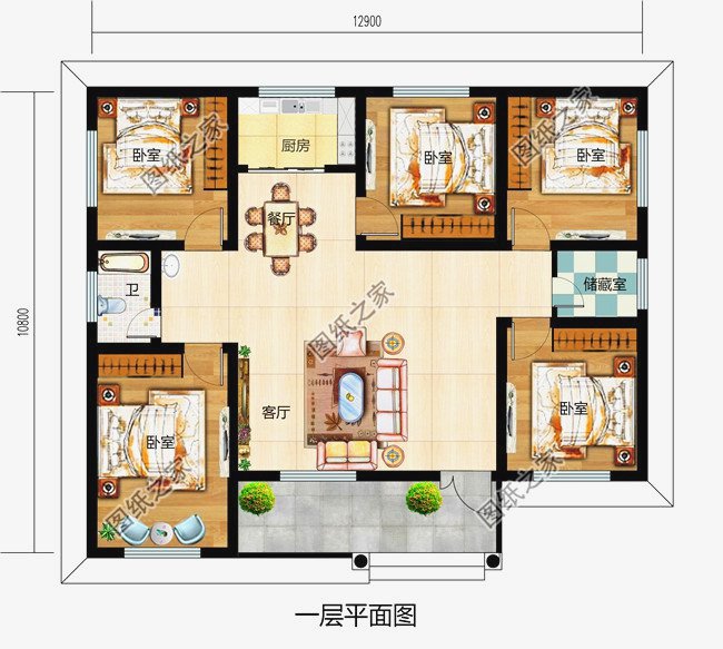 快來看看這10款造價(jià)農(nóng)村一層小別墅設(shè)計(jì)圖，有沒有你的“菜”？