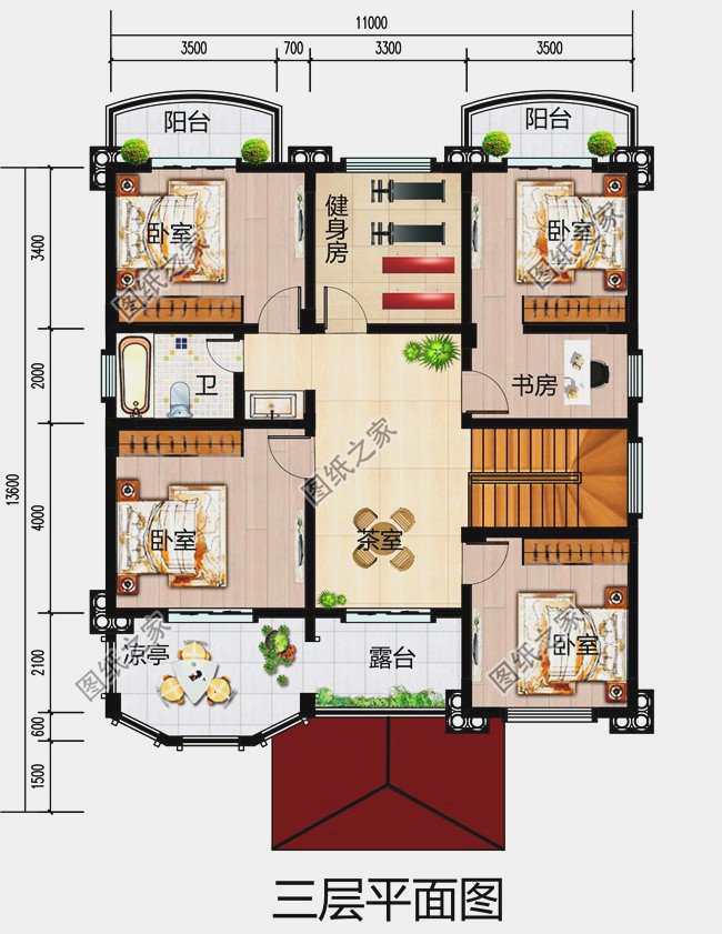 最好看的農(nóng)村5款三層樓房設(shè)計(jì)圖，蓋好驚艷全村