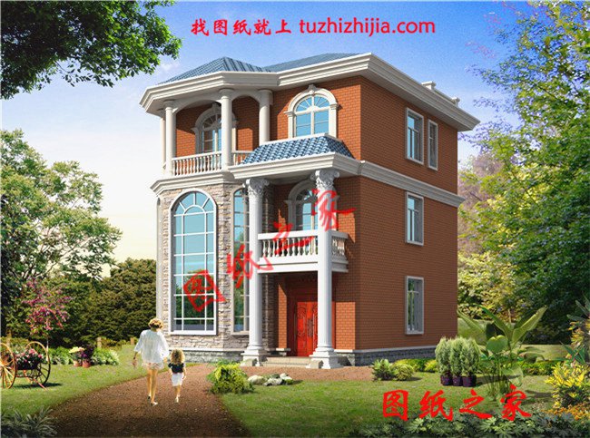 最好看的農(nóng)村5款三層樓房設(shè)計(jì)圖，蓋好驚艷全村