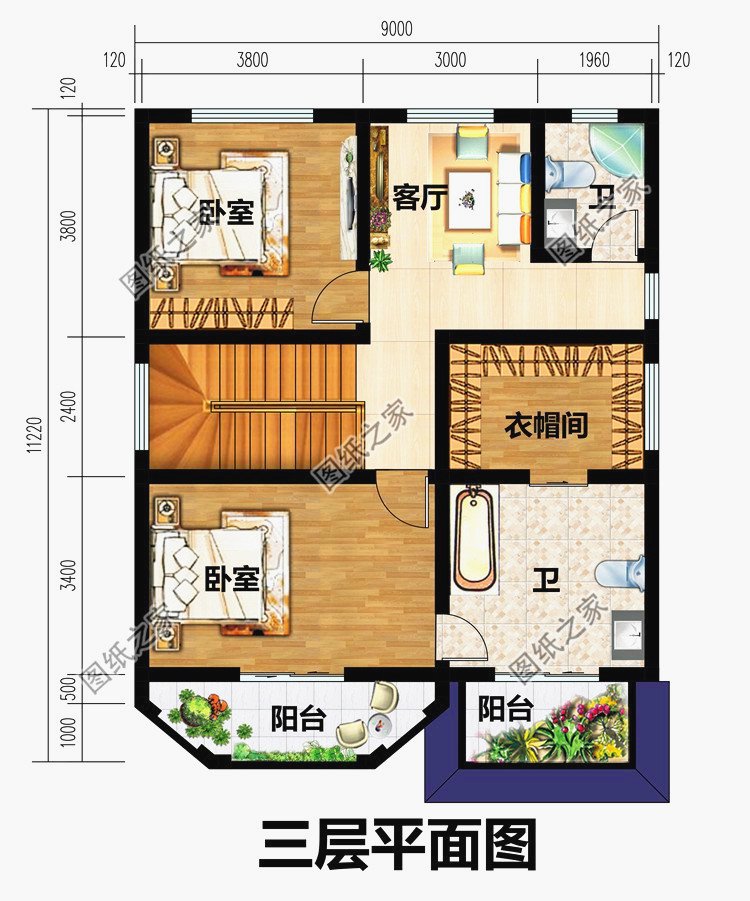最好看的農(nóng)村5款三層樓房設(shè)計(jì)圖，蓋好驚艷全村