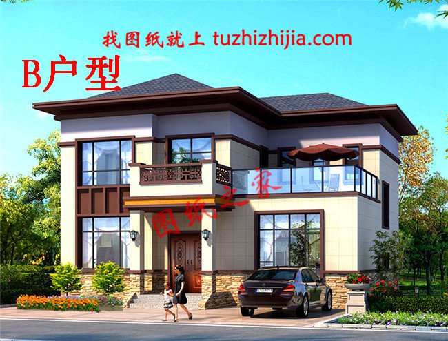 農(nóng)村12米×10米二層自建房設(shè)計(jì)圖，擁有一棟你真牛