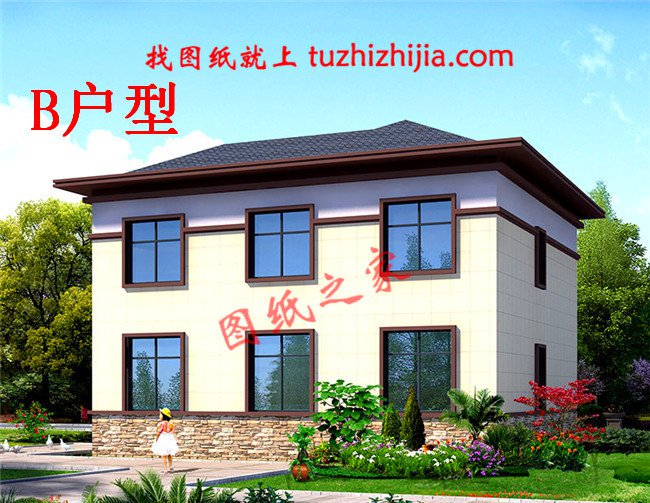 農(nóng)村12米×10米二層自建房設(shè)計(jì)圖，擁有一棟你真牛