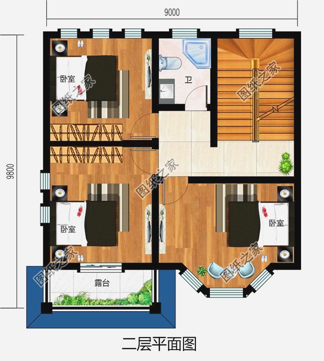 農(nóng)村二層樓房設(shè)計(jì)圖，造價(jià)10萬左右，經(jīng)濟(jì)又劃算