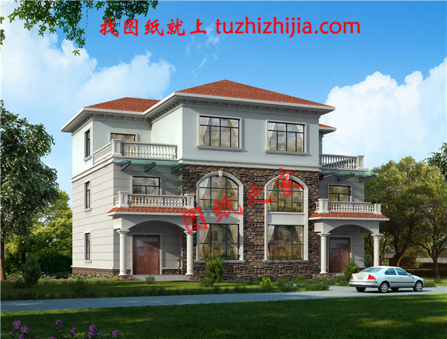 適合兄弟二人合建的雙拼別墅設(shè)計圖，經(jīng)濟實用，蓋好后驚艷全村