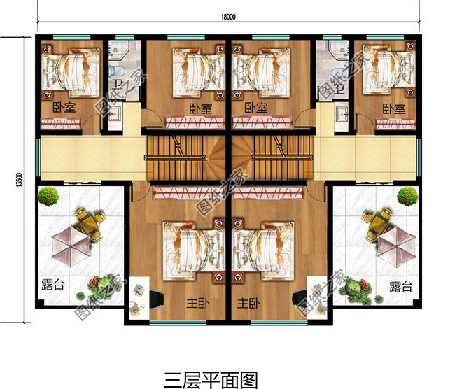 適合兄弟二人合建的雙拼別墅設(shè)計圖，經(jīng)濟實用，蓋好后驚艷全村