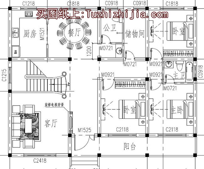 推薦：6套鄉(xiāng)下建房一層戶型圖，造價(jià)15萬，2024年最新設(shè)計(jì)