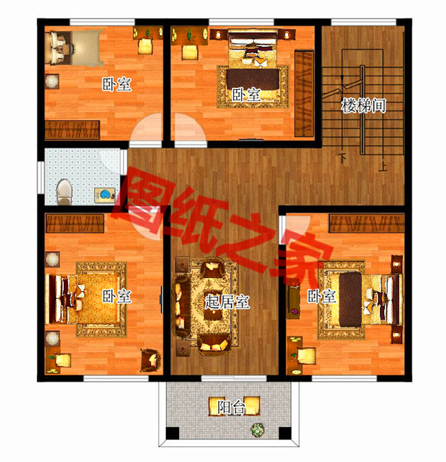 簡單大氣三層別墅設計圖，看完我也想回家建房