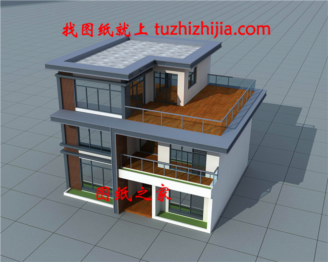 簡單大氣三層別墅設計圖，看完我也想回家建房