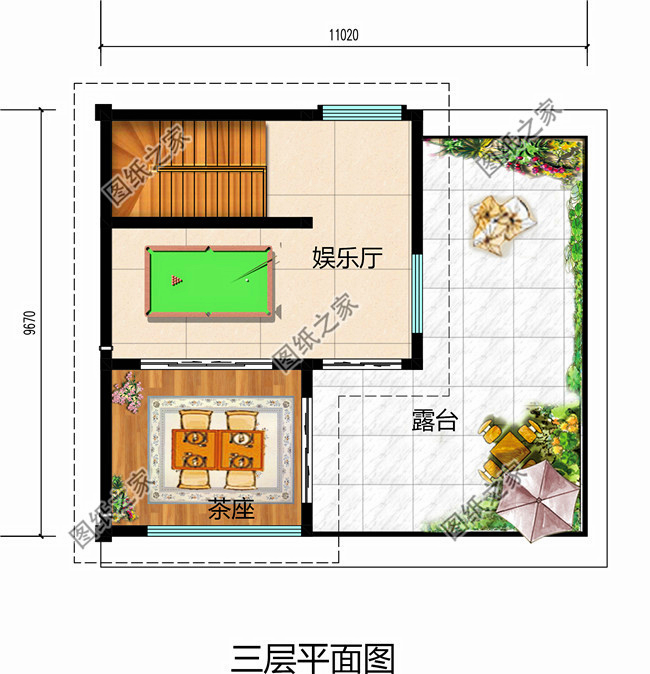 簡單大氣三層別墅設計圖，看完我也想回家建房