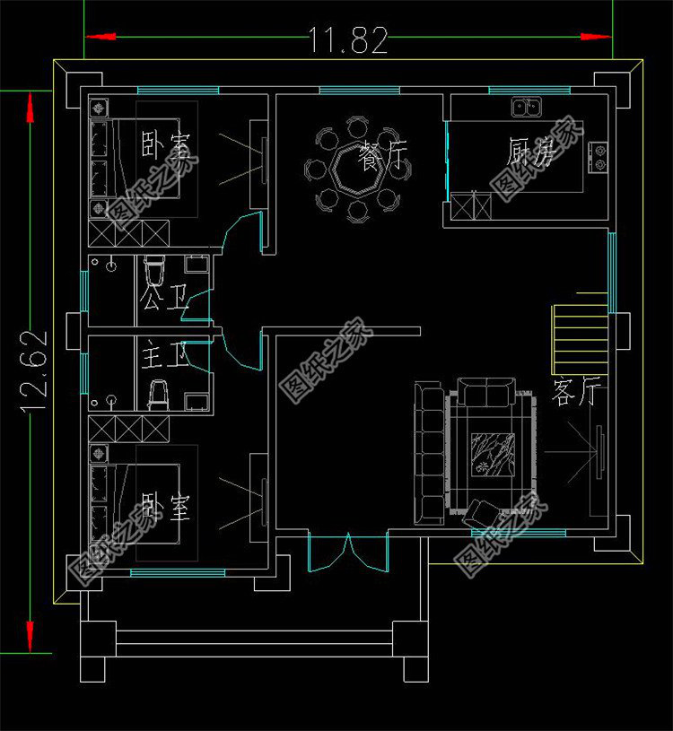 簡單大氣三層別墅設計圖，看完我也想回家建房