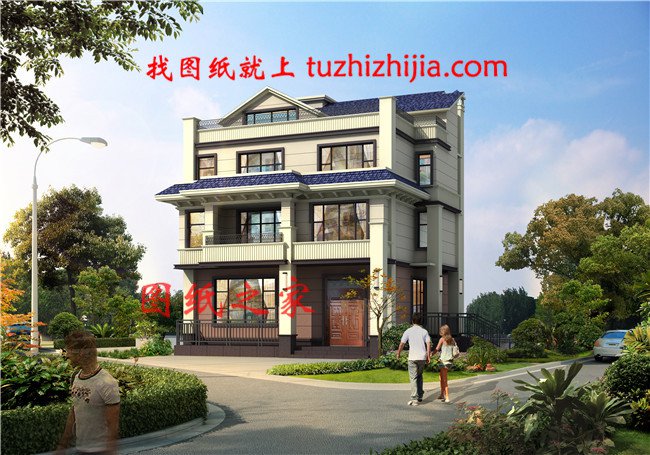 農(nóng)村簡單三層半自建房效果圖，看過的都說驚艷