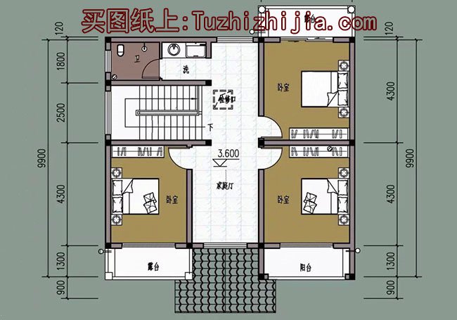推薦：4款火爆朋友圈的好看又簡單的二層樓房設(shè)計圖，占地100平米左右