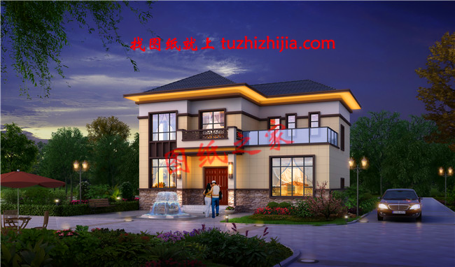 造價15萬至20萬二層別墅設計圖，親戚見了都說好