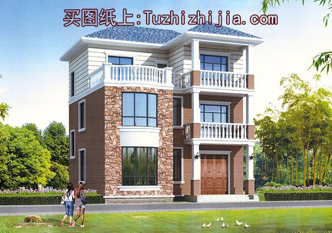 農(nóng)村9米*9米建房圖，5套小戶型別墅超好看！