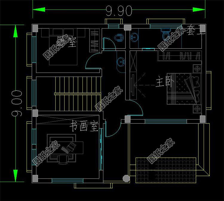農(nóng)村9米*9米建房圖，5套小戶型別墅超好看！