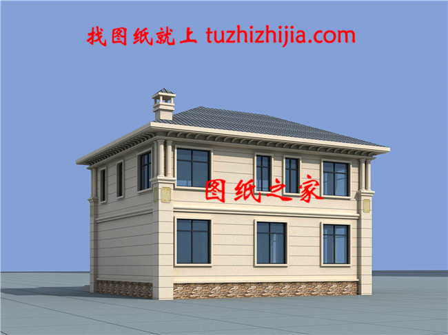 農(nóng)村120平方二層小樓圖，不用借錢(qián)就能建，忍不住推薦