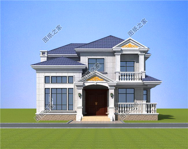 農(nóng)村120平方二層小樓圖，不用借錢(qián)就能建，忍不住推薦