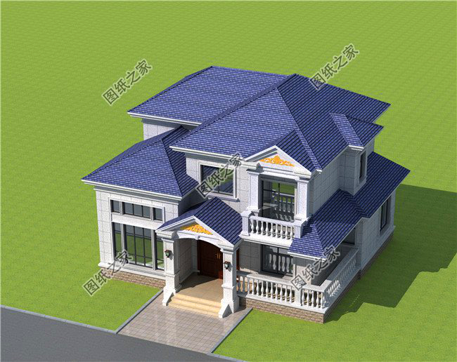 農(nóng)村120平方二層小樓圖，不用借錢(qián)就能建，忍不住推薦