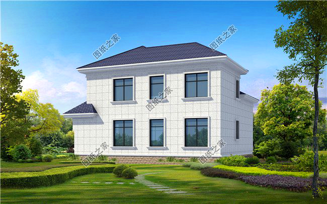 農(nóng)村120平方二層小樓圖，不用借錢(qián)就能建，忍不住推薦