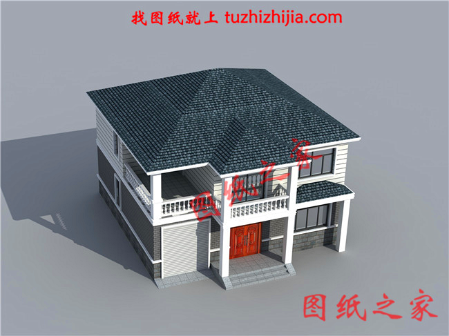 農(nóng)村120平方二層小樓圖，不用借錢(qián)就能建，忍不住推薦