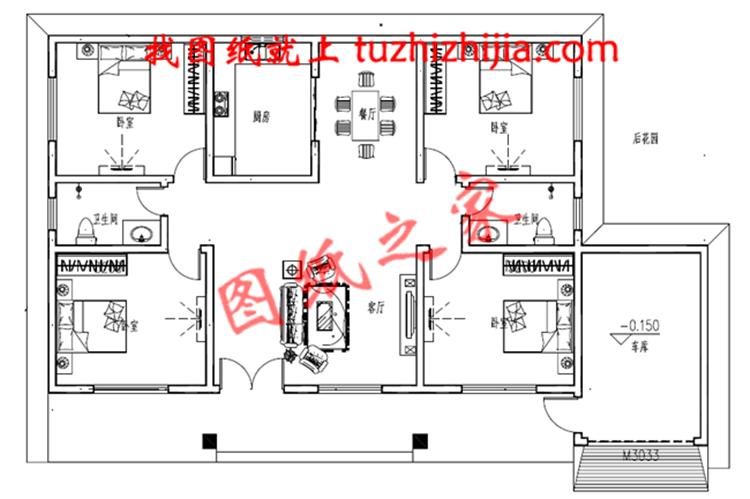 農(nóng)村四室一廳的平房圖，8萬就能建起，讓你在村里脫穎而出