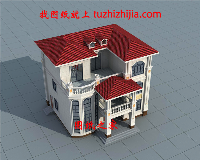 農村新式三層樓圖片，造價最低25萬，做村里最靚的房