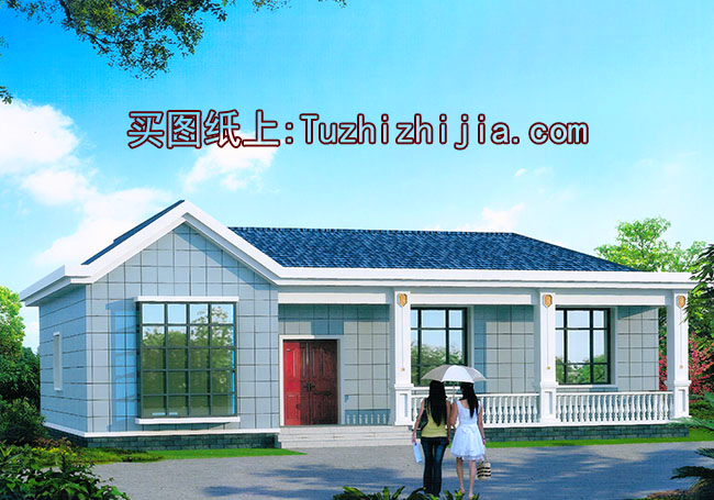 現(xiàn)代農(nóng)村一層平房圖片，簡單漂亮，保證讓你眼前一亮