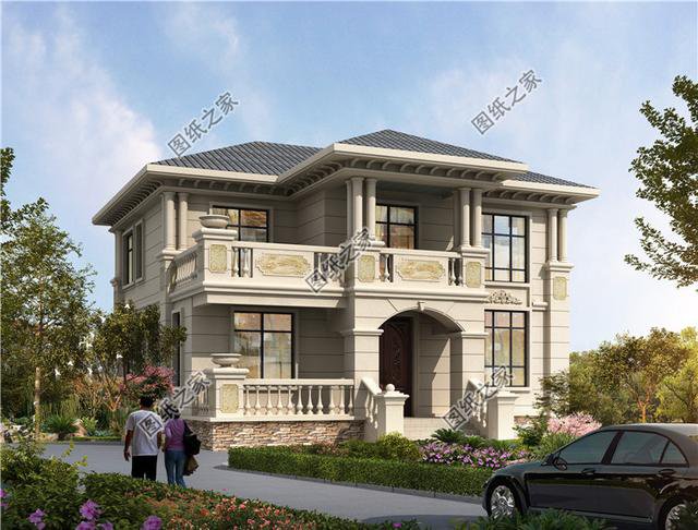 歐式二層房子設計圖，三代不過時，建了親戚朋友都羨慕