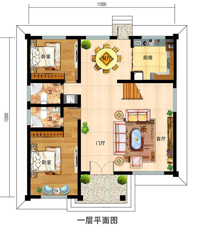 推薦：三款120平米三層農(nóng)村建房子設(shè)計圖，保證讓你眼前一亮