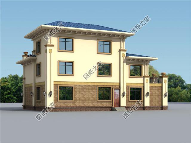 3套三層別墅大戶型方案，有效果圖和平面圖，過完年就建