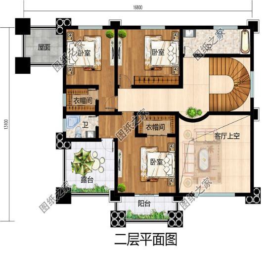 3套三層別墅大戶型方案，有效果圖和平面圖，過完年就建