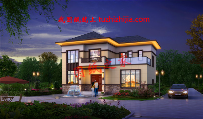 農(nóng)村20萬二層樓房圖片大陽(yáng)臺(tái)，居住舒適，親戚看了都想建