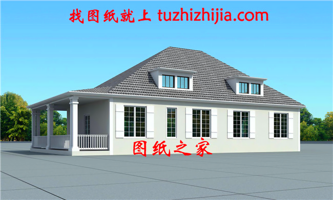 現(xiàn)代農(nóng)村一層平房圖片，簡單大氣，看一眼你就忍不住想建