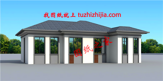 現(xiàn)代農(nóng)村一層平房圖片，簡單大氣，看一眼你就忍不住想建