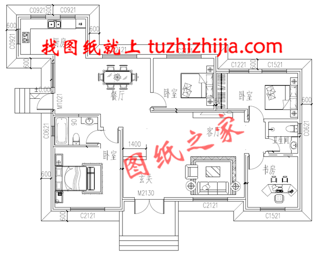 現(xiàn)代農(nóng)村一層平房圖片，簡單大氣，看一眼你就忍不住想建