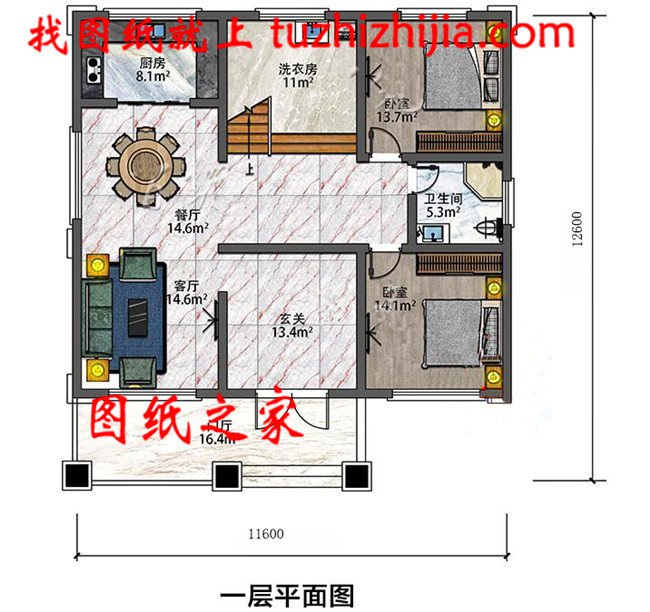 6套農村20萬元二層小樓圖，這樣的房子蓋起來那是相當有面子的