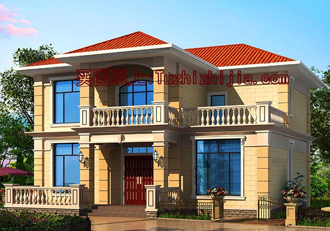 6套農村20萬元二層小樓圖，這樣的房子蓋起來那是相當有面子的