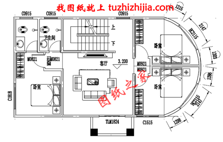 這4款農(nóng)村80平方普通三層樓圖紙，看過(guò)的人都說(shuō)好，你還不快看看