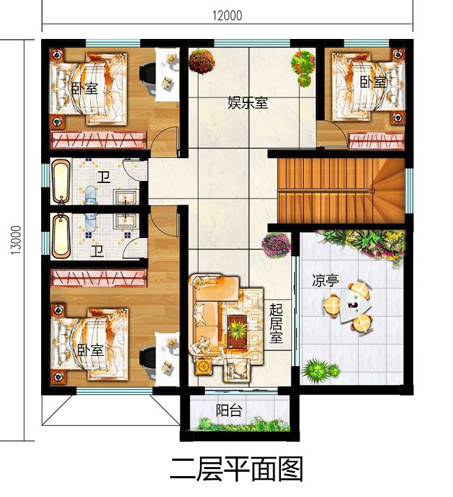 五款140平方米農(nóng)村建房圖紙，造價(jià)30萬(wàn)以?xún)?nèi)，這樣的設(shè)計(jì)誰(shuí)不喜歡？